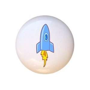 Outer Space Rocket Ship Drawer Pull Knob