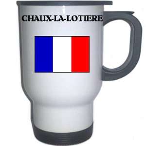  France   CHAUX LA LOTIERE White Stainless Steel Mug 