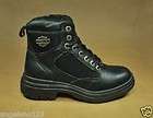 HARLEY DAVIDSON Soothe Black Leather Women Shoes BOOTS Size 84134
