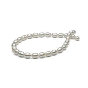  White South Sea Baroque Pearl Necklace, 9.2 11.4 mm 