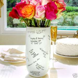 Guest Book Signature Vase Wedding Centerpiece  