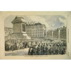    1852 Trafalgar Square Chelsea Pensioners Procession