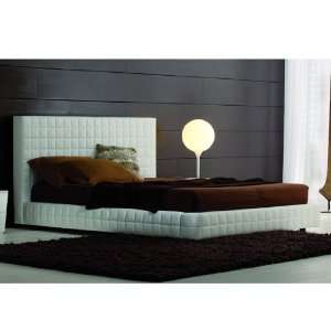   Platform Leather Bed w/ Tall Headboard by Rossetto