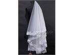 Free shipping 1T White Lace Edge Bridal Wedding Cathedral Embroider 