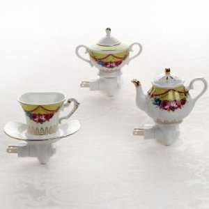  Sorelle Set of Three Tea Pot Shaped Nightlights