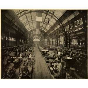 1899 Print Machinery Hall Interior 1893 Chicago Worlds Fair Columbian 