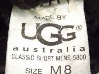   boots black shearling fur UGG Classic Short 8 M winter snow  