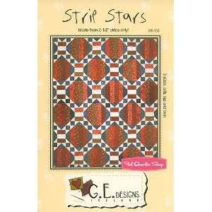 Strip Stars Jelly Roll Quilt Pattern   G.E. Designs Arts 