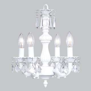 Light Crystal Chandelier Lighting in White   Fountain  