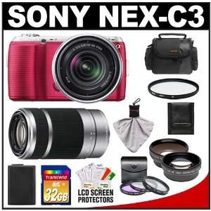  Sony Alpha NEX C3 Digital Camera Body & E 18 55mm OSS Lens 