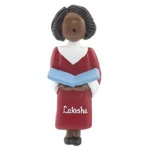  Personalized Ethnic Choir Female Christmas Ornament: Home 
