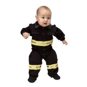  Jr. Fire Fighter Black Suit Infant Costume: Toys & Games