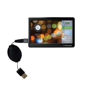  Retractable USB Cable for the Coby MP957 with Power Hot 