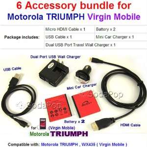  LOT Accessory for Virgin Mobile Motorola TRIUMPH WX435 