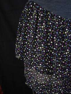  Mimi Chica Polka Dot Ruffle Crepe dress S New  