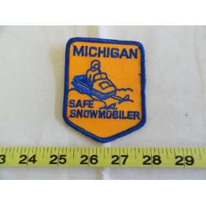  Michigan Safe Snowmobiler Patch 