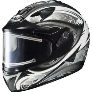   HJC IS 16 Lash Electric Snowmobile Helmet Gray/Black MC5 Automotive