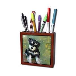  Dogs Schnauzer   Miniature Schnauzer   Tile Pen Holders 5 