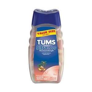 Tums Ultra 1000 Maximum Strength Antacid Tablets Tropical Fruit Value 