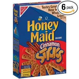 Honey Maid Grahams, Cinnamon Sticks, 13 Ounce Boxes (Pack of 6)