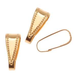  22K Gold Plated Snap Bail For Jewelry Large 10mm (50 