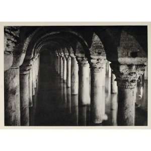 1937 Columns Cisterna Basilica Cistern Istanbul Turkey   Original 