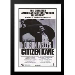 Citizen Kane 32x45 Framed and Double Matted Movie Poster   Style A 