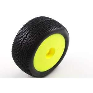  1/8 TRUGGY CITY BLOCK SOFT TIRES PRE MOUNTED YELLOW Toys 