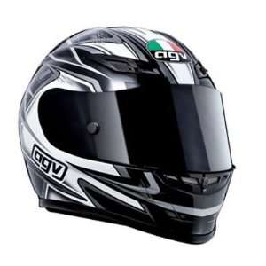 AGV GP TechMotorcycle Helmet Combat Black/White  Sports 