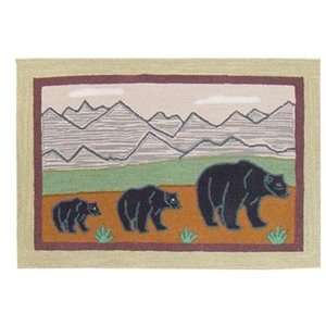   II Theme Bear Country extra small area rugs 2X3