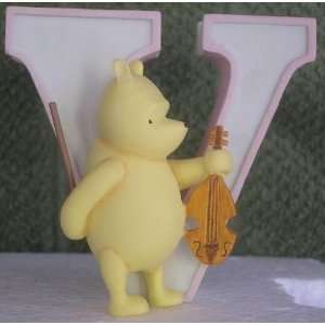  Classic Winnie the Pooh Michel Letter V Alphabet Figurine 