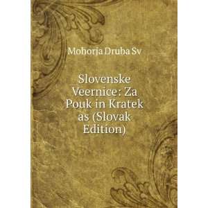  Slovenske Veernice: Za Pouk in Kratek as (Slovak Edition 
