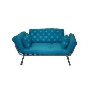  Modern Loft Sleeper Sofa w Aqua Polka Dot Mali: Furniture 
