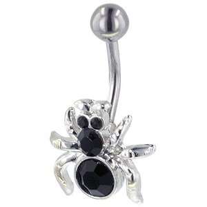   Climbing Spider Summer Fashion Belly Navel Ring Body Jewelry: Pugster