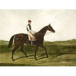  Silvio Etching , Horse Racing Steeple Chasing Engraving 
