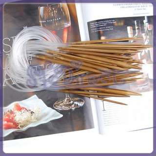   18 Sizes CARBONIZED Bamboo Circular Knitting Needles US 0 15 Brand NEW