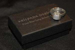 SILPADA Sterlng Silver Freshwater Pearl Ring Sz 6   R1617  