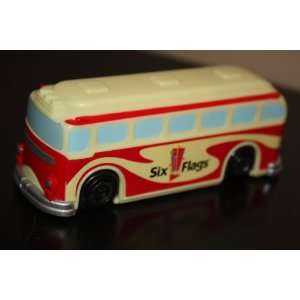 Collectible Six Flags Retro Style Bus Roller Coaster Rider 