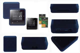 Black Skin Case + Screen Protector for Creative Zen Style M100 M300 