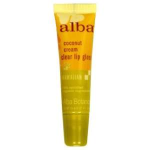  Alba Botanicals Coconut Cream Clear Lip Gloss ( 12X0.42 Oz 