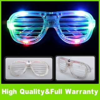 New LED Fashion Shutter Sunglasses Glow Light Glasses  