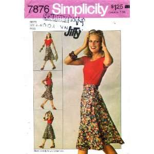  Simplicity 7876 Vintage Sewing Pattern Womens Front Wrap 