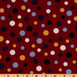  44 Wide Crazy for Dots & Stripes Tossed Dots Red/Multi 