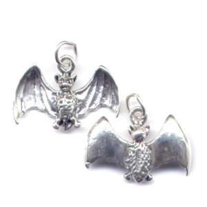  Bat Charm Sterling Silver Jewelry 
