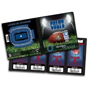   : Personalized Indianapolis Colts NFL Ticket Album: Sports & Outdoors