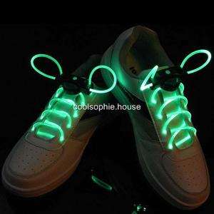 Green LED Shoelace Flashing Light In Dark waterproof  