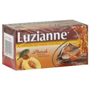 Luzianne, Tea Iced Peach, 20 Bag (6 Pack)  Grocery 