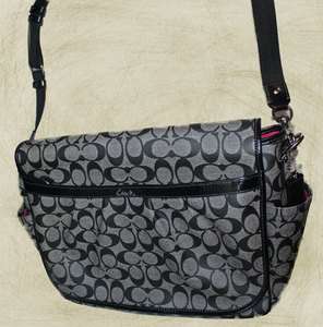 COACH PVC BLACK BABY BAG TOTE $358 RETAIL F18373 NEW WITH TAGS!  