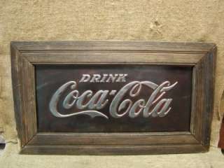Vintage Coca Cola Sign > Antique Coke Old Framed Signs  