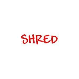  SHRED Rubber stamp for office use self inking: Office 